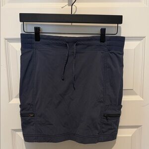 Athleta Dark Blue Skirt with Drawstring and Pockets